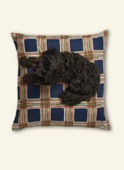 Best Sale Simple Cushion Cover - Navy Checks Cushion Covers