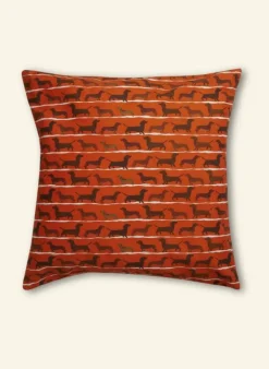 Best Sale Simple Cushion Cover - Rust Sausage Dog Cushion Covers