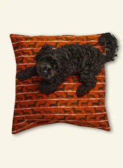 Best Sale Simple Cushion Cover - Rust Sausage Dog Cushion Covers
