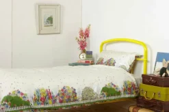 Outlet Single Duvet Cover - Cream Flower Garden/Chelsea Flower Show Kids Children's Homeware