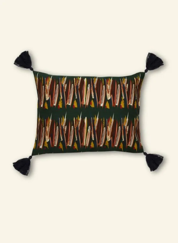 Hot Small Cushion Cover - Green Mid-Century Feather Cushion Covers