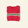 Best Tank Top - Red Zig Zag Kids Children's Knitwear