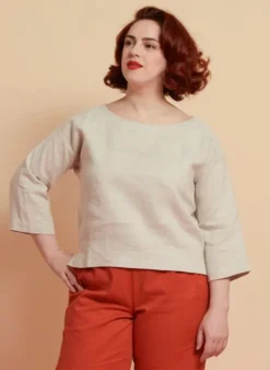 Best Sale Tina Top - Natural Linen Women Tops & Blouses