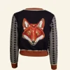 Cheap Vera - Large Navy Fox Cardigan Women Knitwear