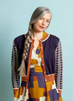 Cheap Vera - Large Navy Fox Cardigan Women Knitwear