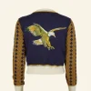 Hot Vera Embroidered Cardigan - Navy Flying Eagle Women Knitwear