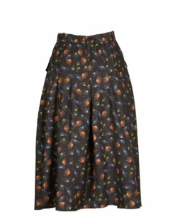 Cheap Veronica Skirt - Black Fireworks - 100% Tencel Women Skirts