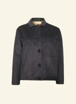 Sale Walter Jacket - Navy Corduroy Women Coats & Jackets