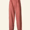 Store Wilma Trousers - Pink Moleskine Women Trousers
