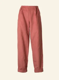 Store Wilma Trousers - Pink Moleskine Women Trousers